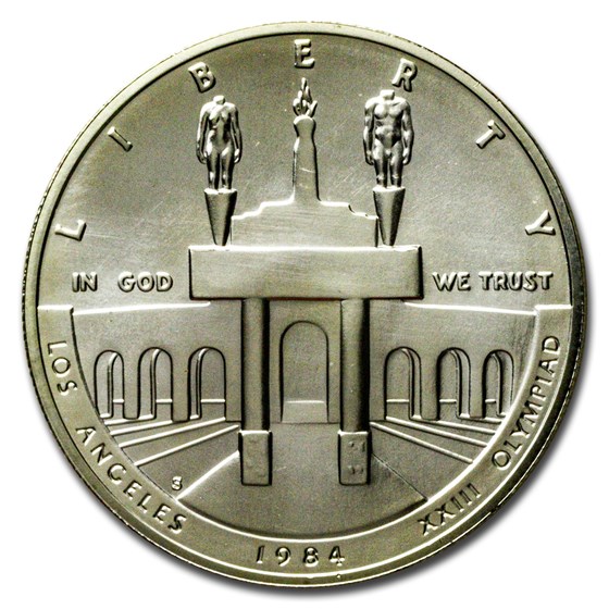 1984-S Olympic $1 Silver Commem BU (Capsule Only) 1984-S Olympic $1 Silver Commem BU (Capsule Only)