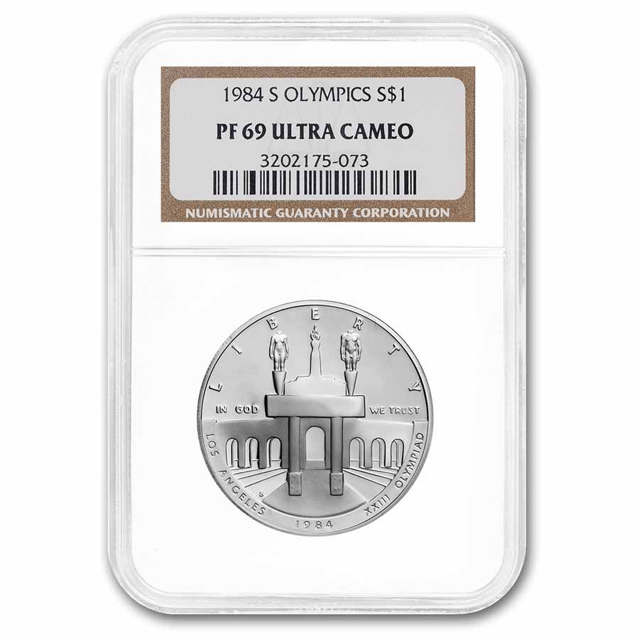 1984-S Olympic $1 Silver Commem PF-69 NGC