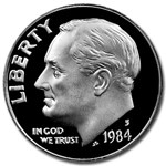 1984-S Roosevelt Dime Gem Proof