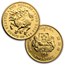 1984 Singapore 4-Coin Gold Dragon Set BU