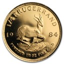 1984 South Africa 1/4 oz Proof Gold Krugerrand