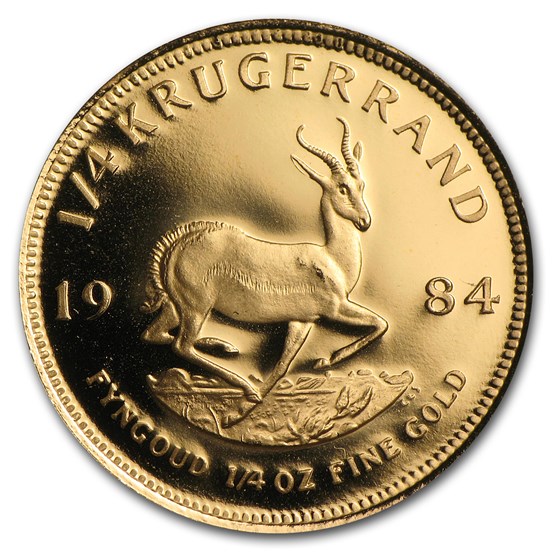 1984 South Africa 1/4 oz Proof Gold Krugerrand 1984 South Africa 1/4 oz Proof Gold Krugerrand