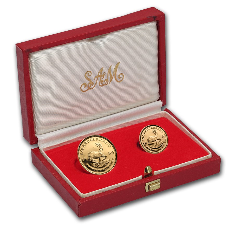 1984 South Africa 2-Coin Gold Krugerrand Proof Set