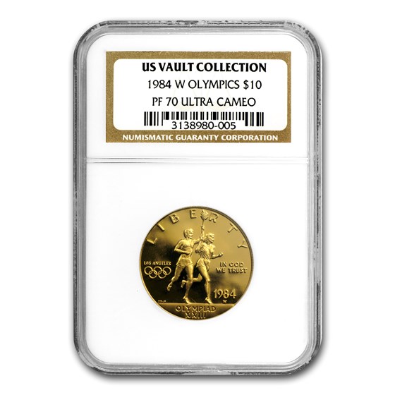 1984-W Gold $10 Commem Olympic PF-70 NGC 1984-W Gold $10 Commem Olympic PF-70 NGC