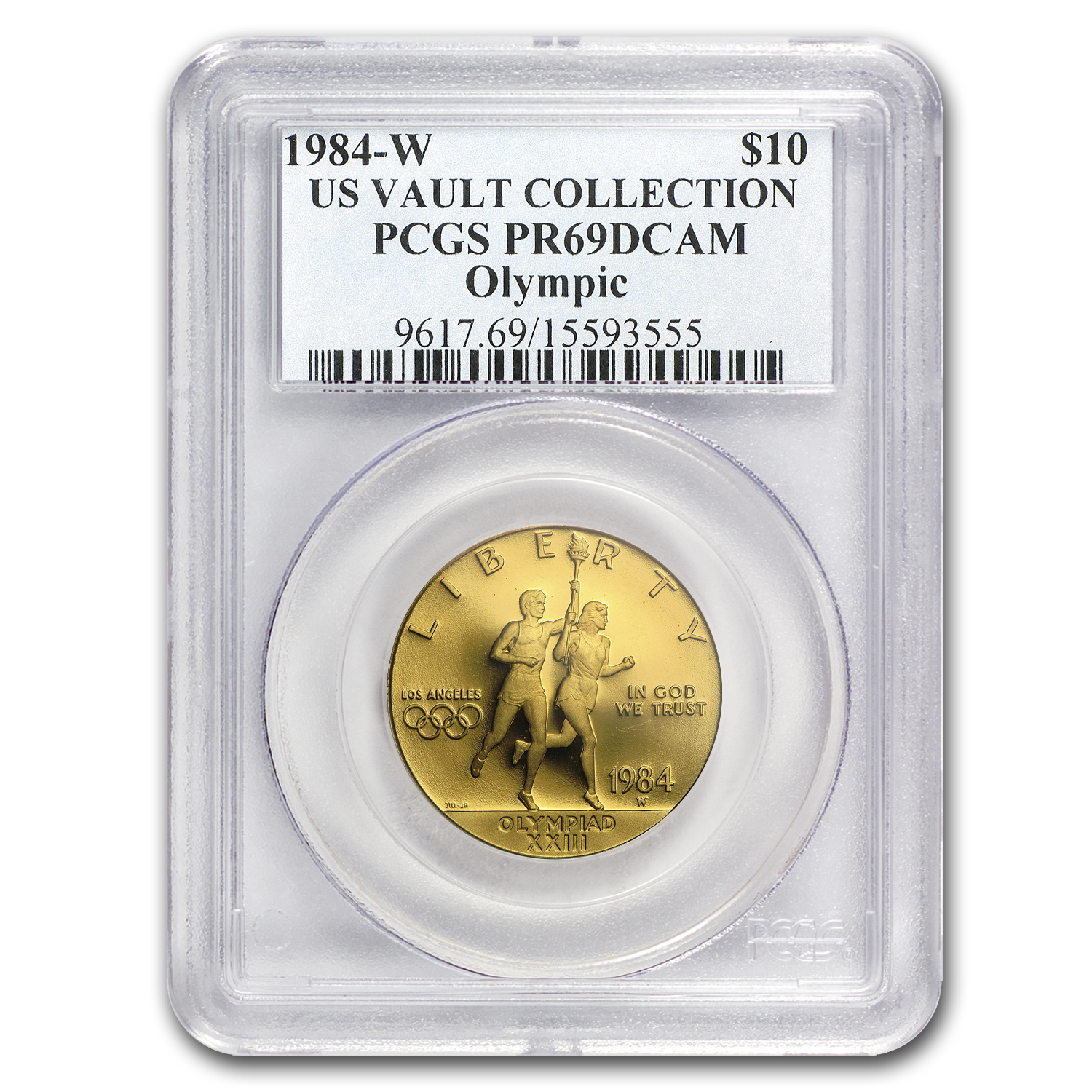 Buy 1984-W Gold $10 Commem Olympic PR-69 PCGS | APMEX