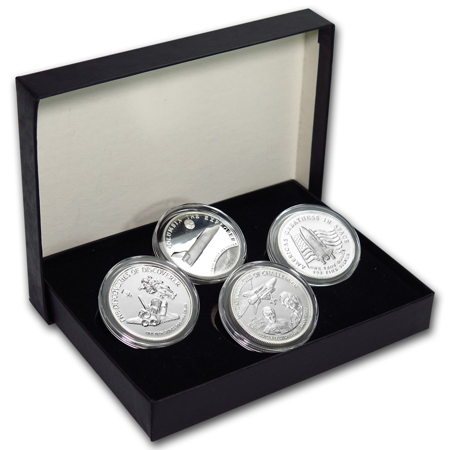 Buy 1985 1 oz Silver Round - Space Shuttle (4-Piece Set) | APMEX