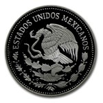 1985-1986 Mexico 1/4 oz Silver 25 Pesos FIFA World Cup Proof