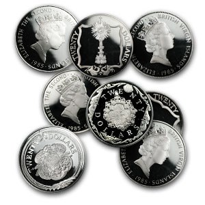 1985 British Virgin Islands Silver $20 Proof Details 1985 British Virgin Islands Silver $20 Proof Details