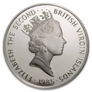 1985 British Virgin Islands Silver $20 "Sunken Treasures" Proof