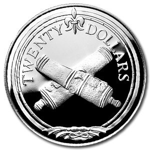 1985 BVI Silver $20 Sunken Ship Treasures Proof 1985 BVI Silver $20 Sunken Ship Treasures Proof