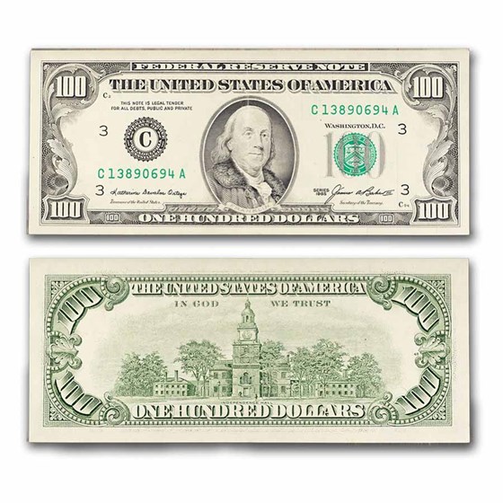 1985 (C-Philadelphia) $100 FRN AU (Fr#2171-C)