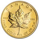 1985 Canada 1/4 oz Gold Maple Leaf BU