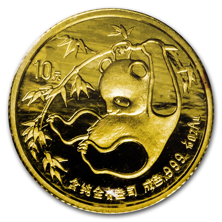 1985 China 1/10 oz Gold Panda BU (Sealed)