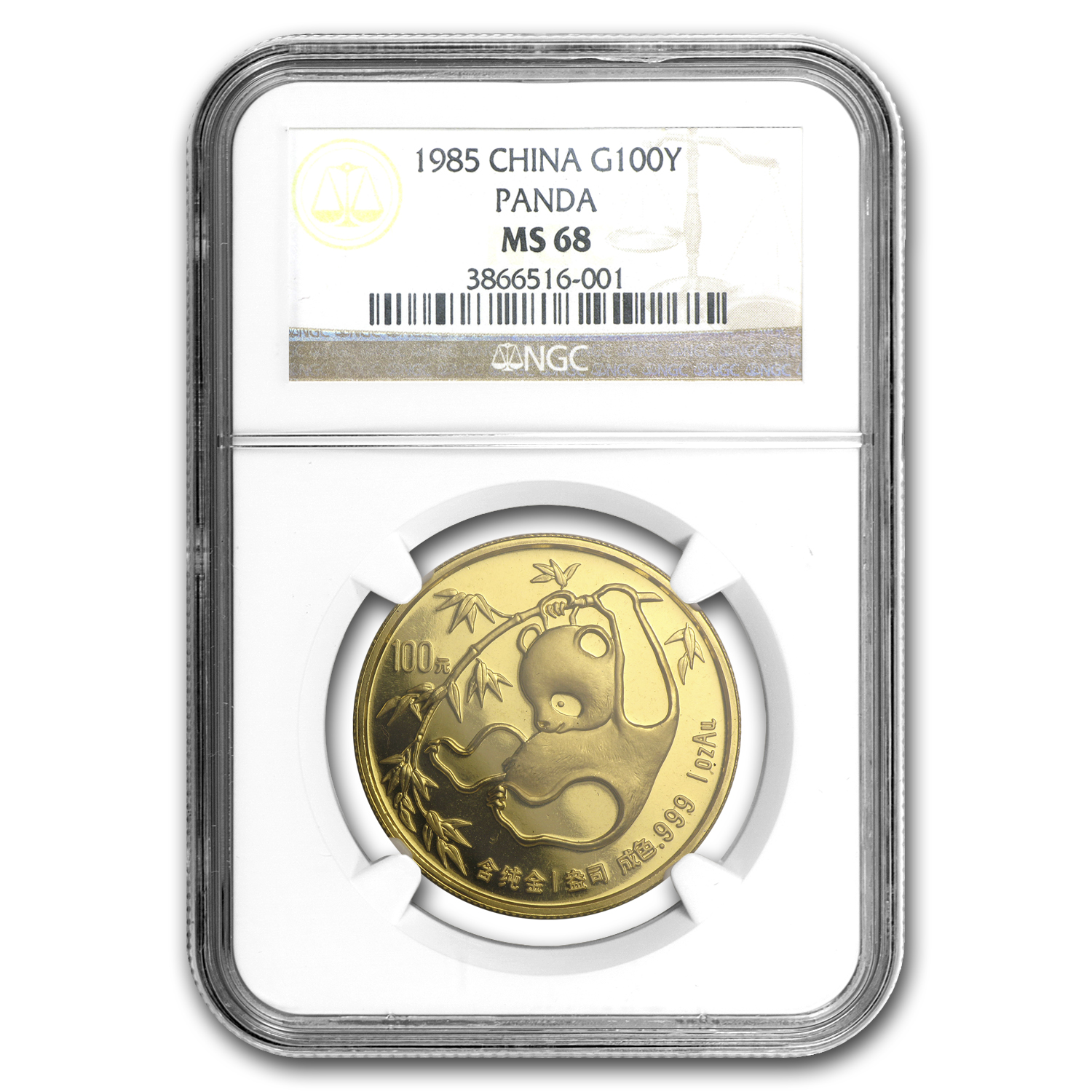 Buy 1985 China 1 oz Gold Panda MS-68 NGC | APMEX