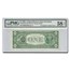 1985 (D-Cleveland) $1.00 FRN AU-58 PMG (Fr#1913-D)Overprint Error