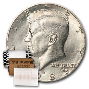 1985-D Kennedy Half Dollar 20-Coin Roll BU 1985-D Kennedy Half Dollar 20-Coin Roll BU