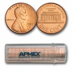 1985-D Lincoln Cent 50-Coin Roll BU