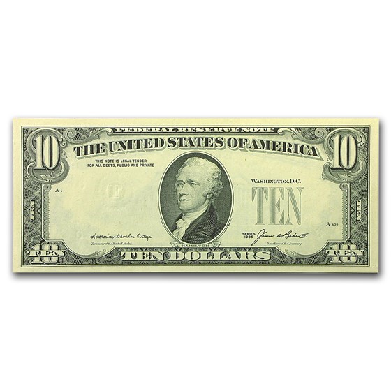 1985 (F-Atlanta) $10 FRN CU (Missing Third Printing) 1985 (F-Atlanta) $10 FRN CU (Missing Third Printing)