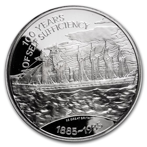 1985 Falkland Islands Silver 25 Pounds Proof (ASW 4.4607) 1985 Falkland Islands Silver 25 Pounds Proof (ASW 4.4607)
