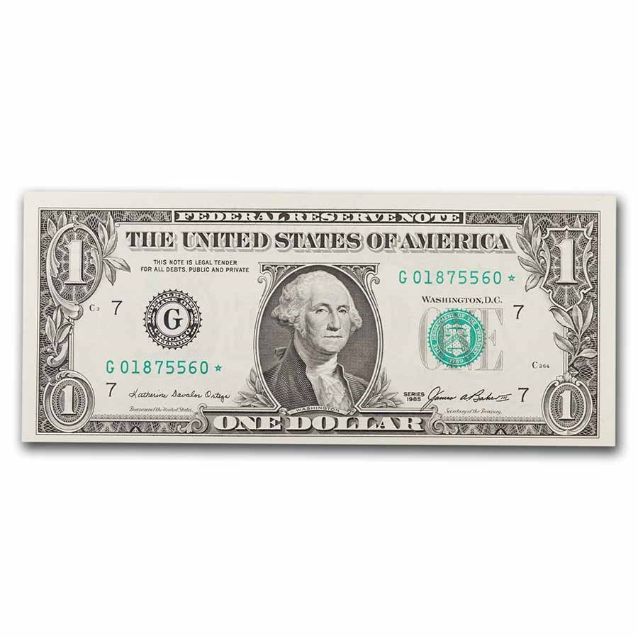 1985* (G-Chicago) $1.00 FRN CU (Fr#1913-G*) Star Note!