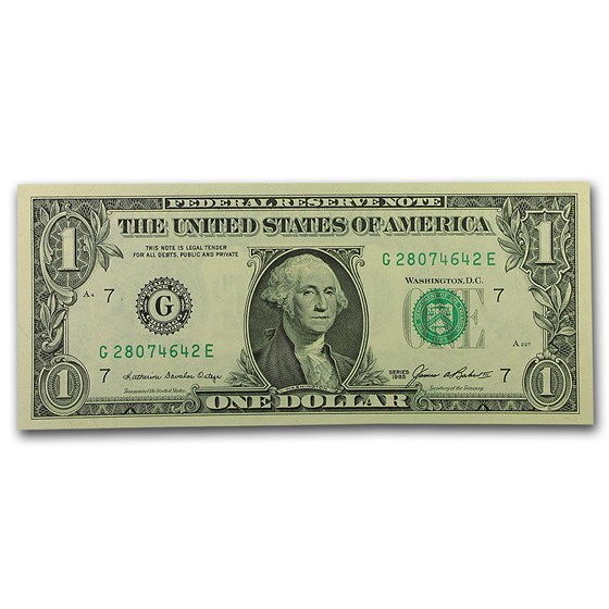 1985 (G-Chicago) $1.00 FRN CU (Fr#1913-G) 1985 (G-Chicago) $1.00 FRN CU (Fr#1913-G)