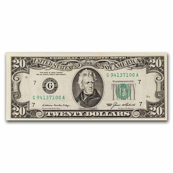1985 (G-Chicago) $20 FRN CU (Fr#2075-G) 1985 (G-Chicago) $20 FRN CU (Fr#2075-G)