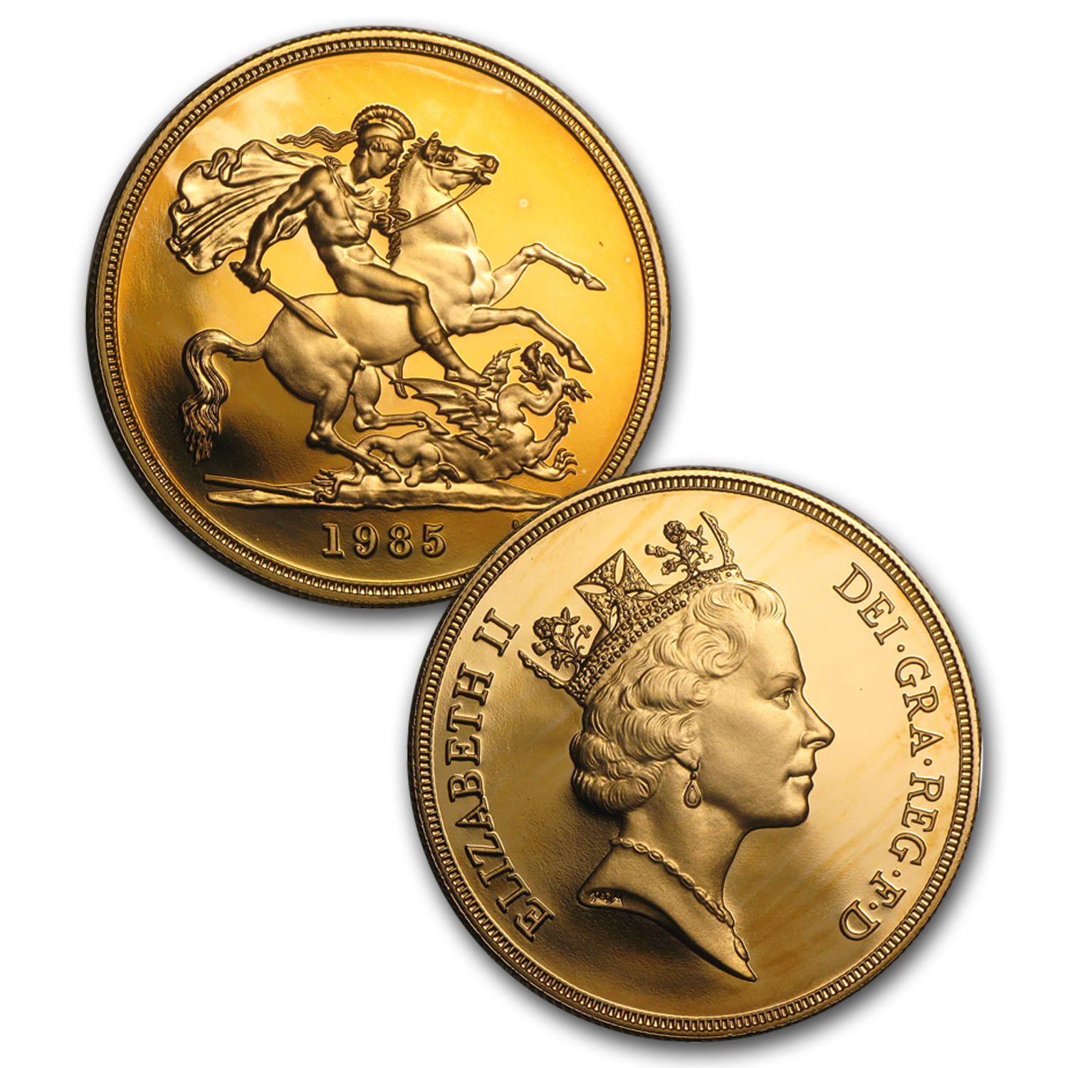 1985 Great Britain 4-Coin Gold Sovereign Proof Set | eBay