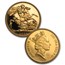 1985 Great Britain 4-Coin Gold Sovereign Proof Set