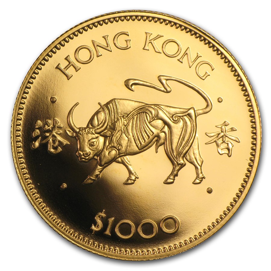 Buy 1985 Hong Kong Proof Gold 1000 Year of the Ox APMEX