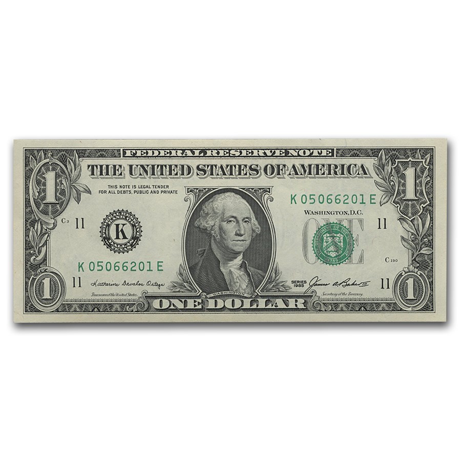 1985 (K-Dallas) $1.00 FRN CU (Fr#1913-K)