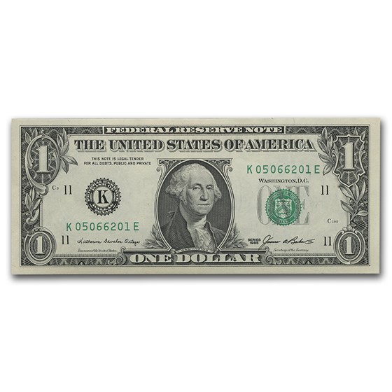 1985 (K-Dallas) $1.00 FRN CU (Fr#1913-K) 1985 (K-Dallas) $1.00 FRN CU (Fr#1913-K)