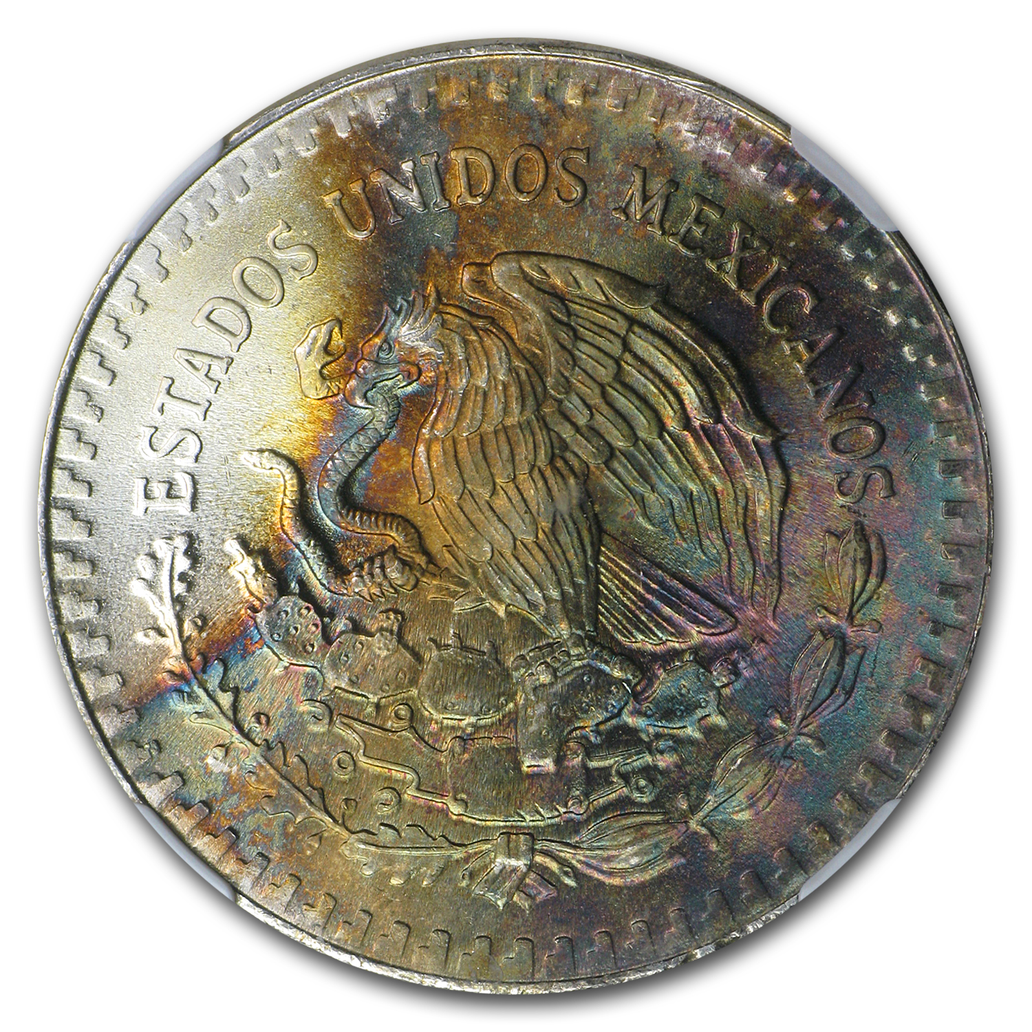 Buy 1985 Mexican 1 oz Silver Libertad MS-67 NGC (Toned) | APMEX