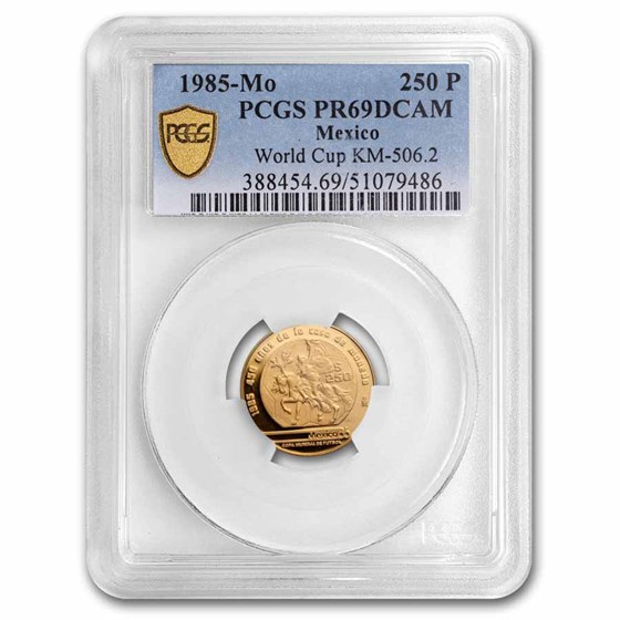 1985 Mexico Gold 250 Pesos PR-69 PCGS 1985 Mexico Gold 250 Pesos PR-69 PCGS
