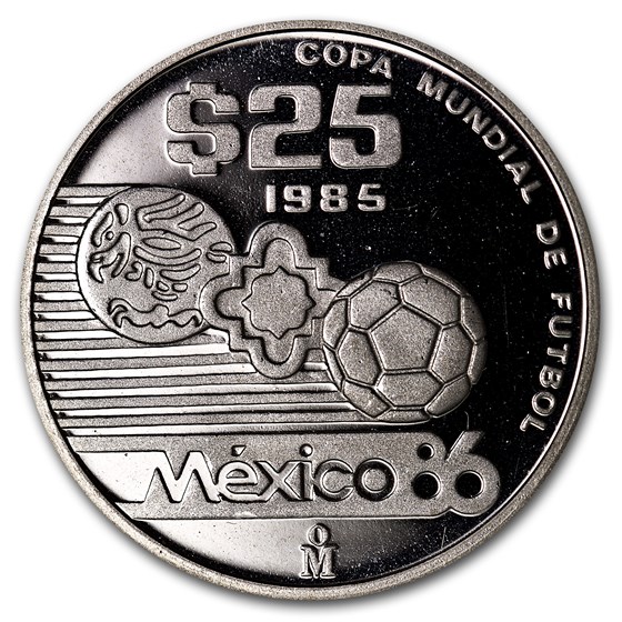 1985 Mexico Silver 1/4 oz Proof 25 Pesos 1985 Mexico Silver 1/4 oz Proof 25 Pesos