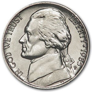 1985-P Jefferson Nickel BU