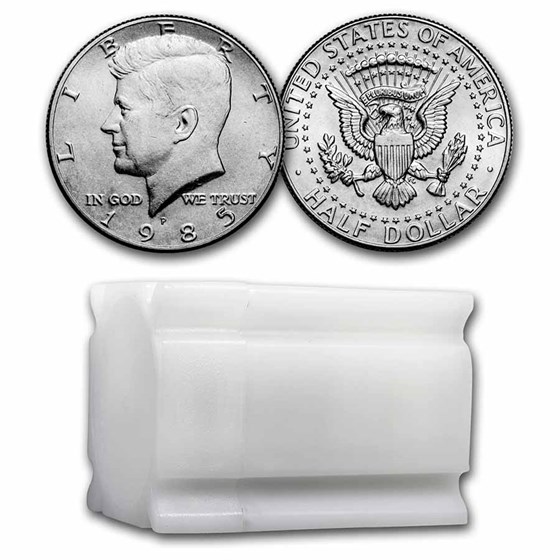 1985-P Kennedy Half Dollar 20-Coin Roll BU 1985-P Kennedy Half Dollar 20-Coin Roll BU