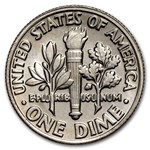 1985-P Roosevelt Dime 50-Coin Roll BU
