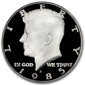 1985-S Kennedy Half Dollar Gem Proof 1985-S Kennedy Half Dollar Gem Proof