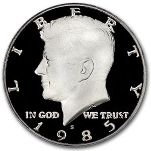 1985-S Kennedy Half Dollar Gem Proof