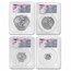 1985 Silver Round - Engelhard Prospector MS-69 PCGS 4-Coin Set