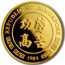 1985 Singapore 1/2 oz Proof Gold 50 Singold Year of the Ox
