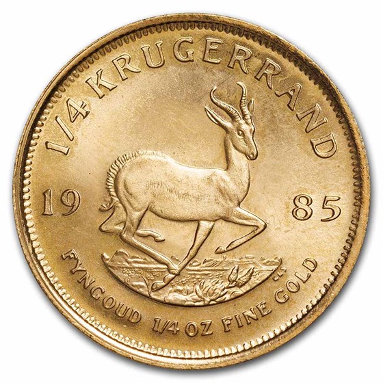 1985 South Africa 1/4 oz Gold Krugerrand BU