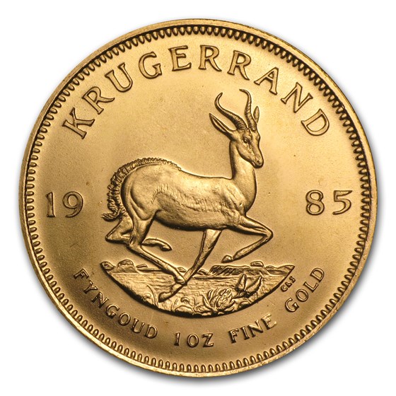 1985 South Africa 1 oz Gold Krugerrand BU 1985 South Africa 1 oz Gold Krugerrand BU
