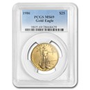1986 1/2 oz American Gold Eagle MS-69 PCGS