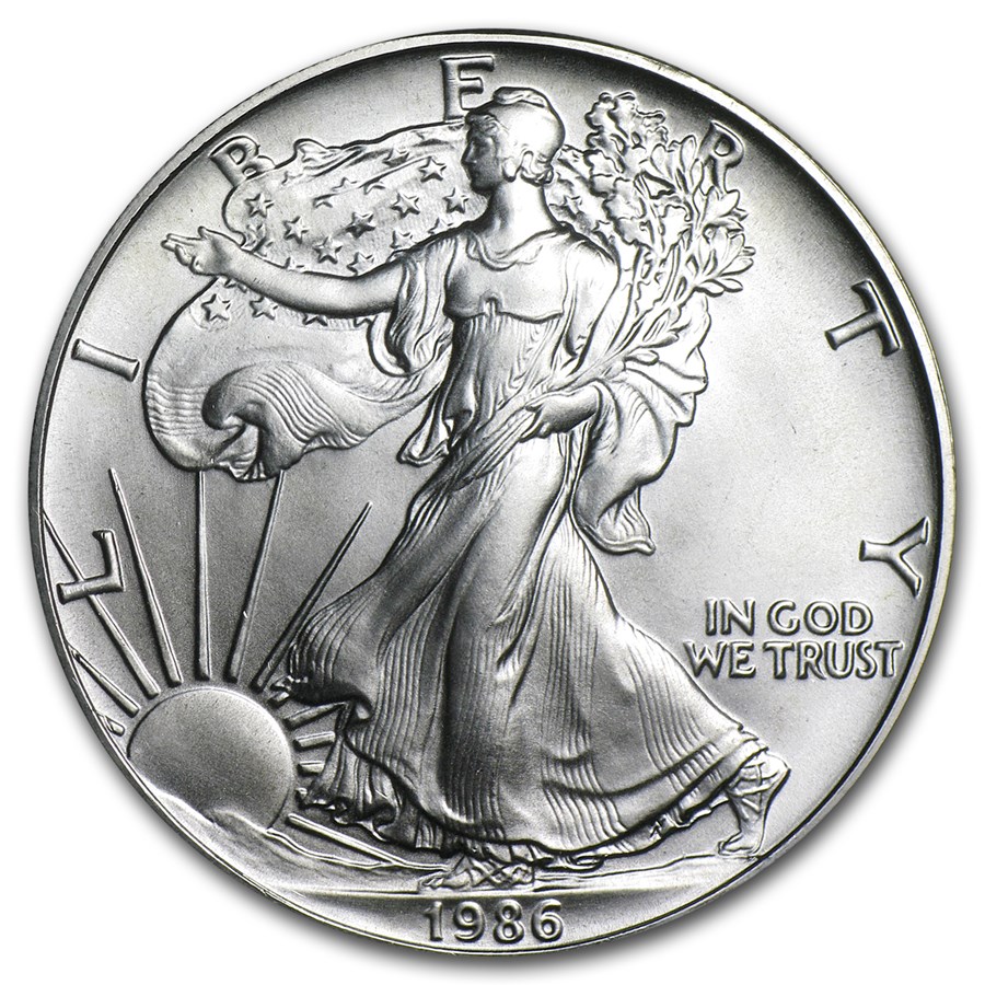 1986 1 oz American Silver Eagle BU