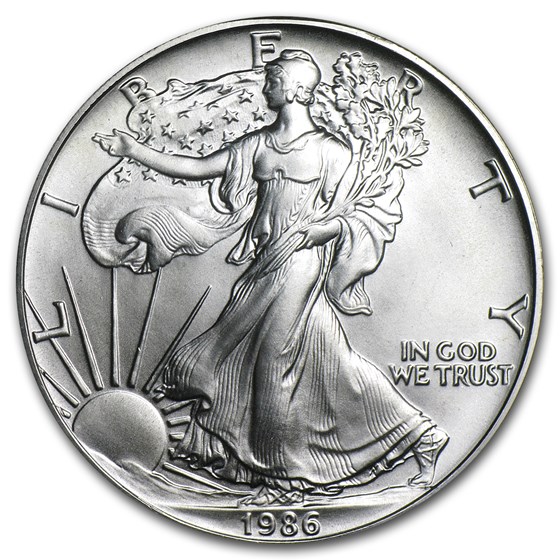 1986 1 oz American Silver Eagle BU