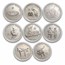 1986-1988 South Korea 1/2 oz Silver 5000 Won Seoul Olympics Proof