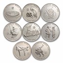 1986-1988 South Korea 1/2 oz Silver 5000 Won Seoul Olympics Proof