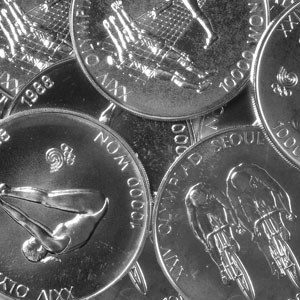 1986-1988 South Korea 1 oz Silver 10000 Won Seoul Olympics BU 1986-1988 South Korea 1 oz Silver 10000 Won Seoul Olympics BU