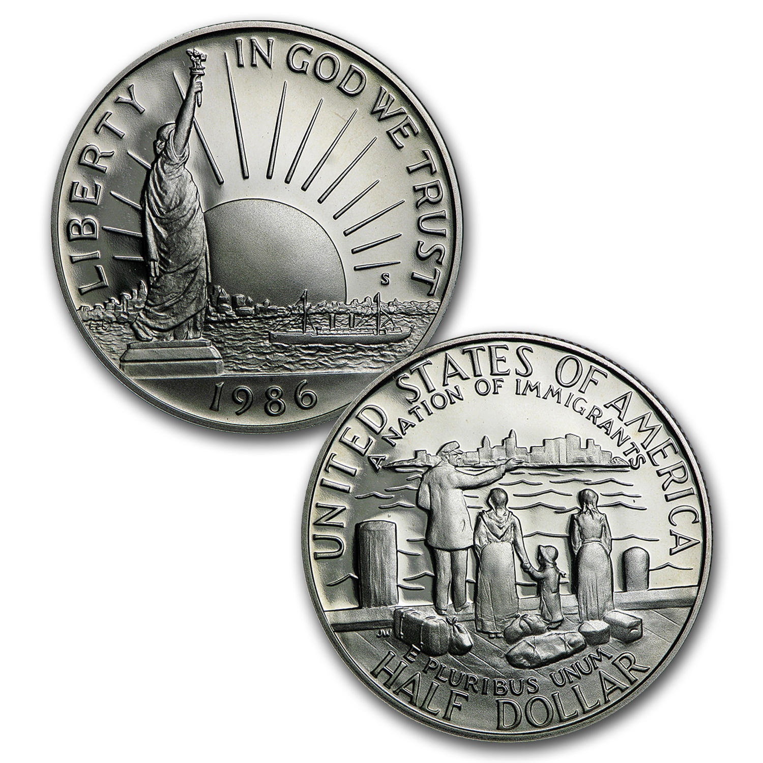 Buy 1986 2-Coin Statue of Liberty Proof Set (w/Box & COA) | APMEX